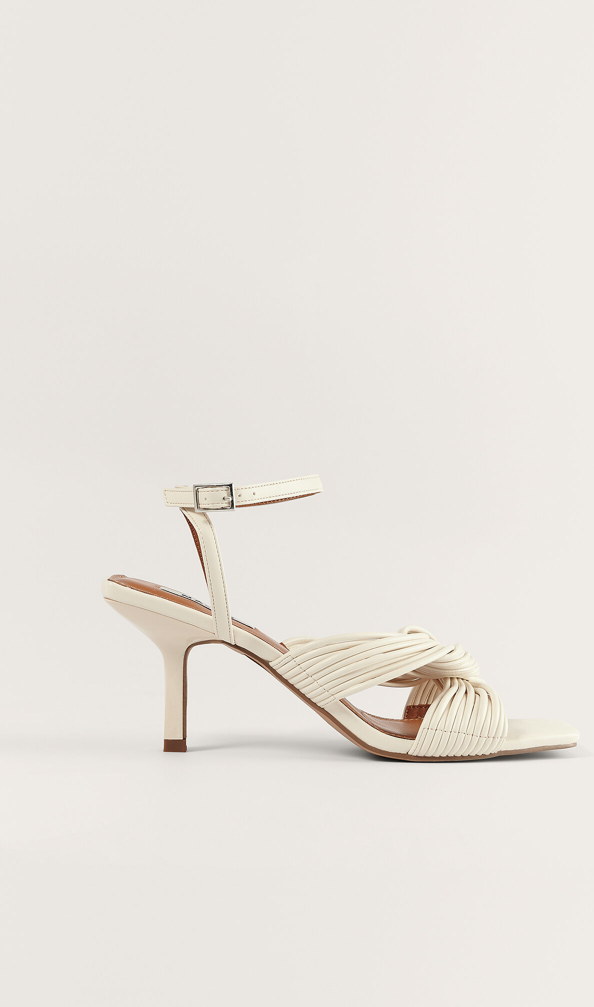 NA-KD Shoes Multistrap Knot Heels - Offwhite