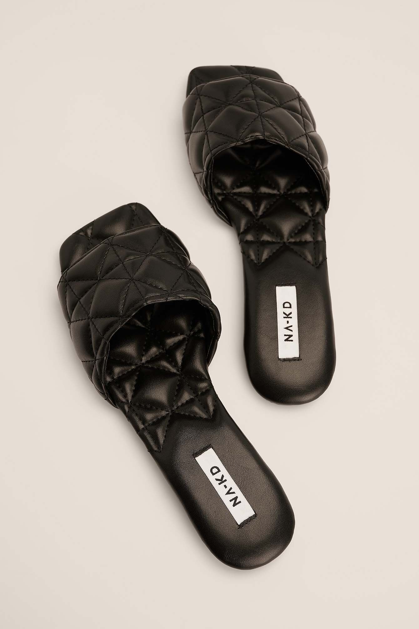 NA-KD Shoes Slippers - Black