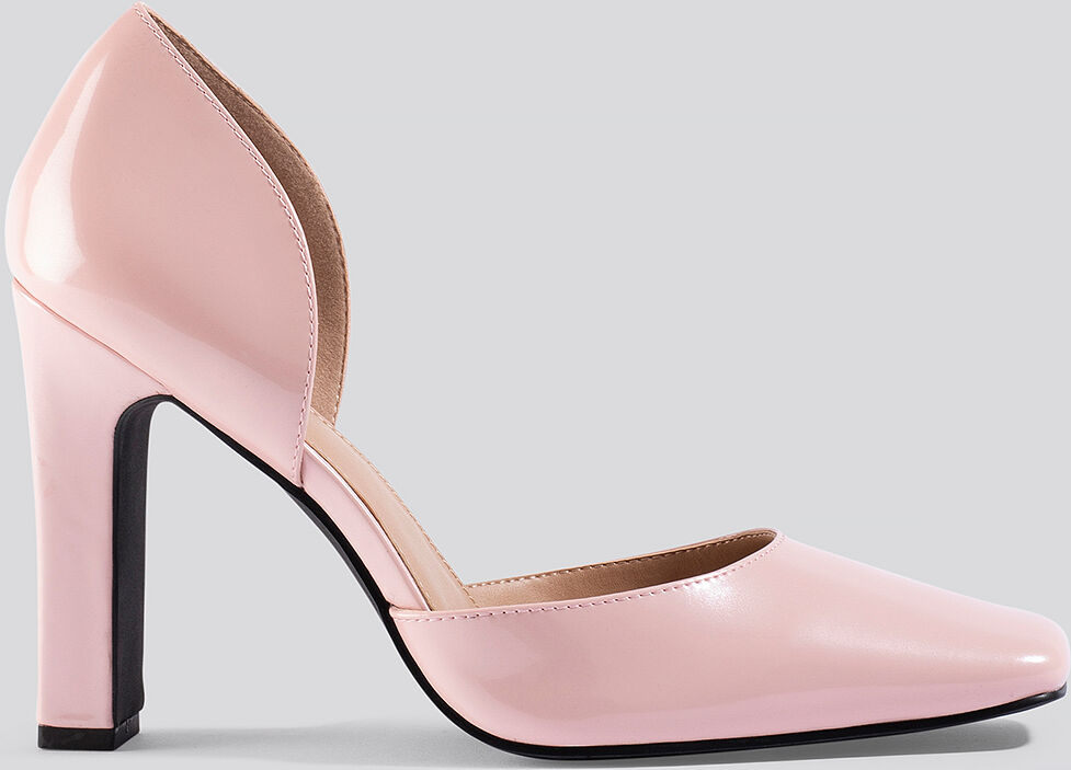 NA-KD Shoes Squared Pumps - Pink