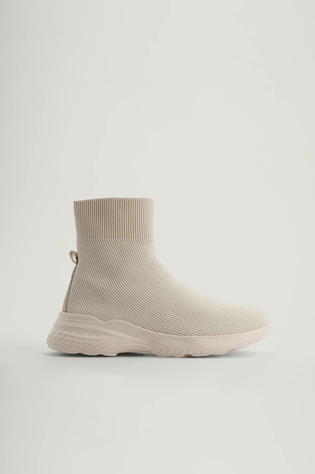 NA-KD Shoes Strukterte høye joggesko - Offwhite