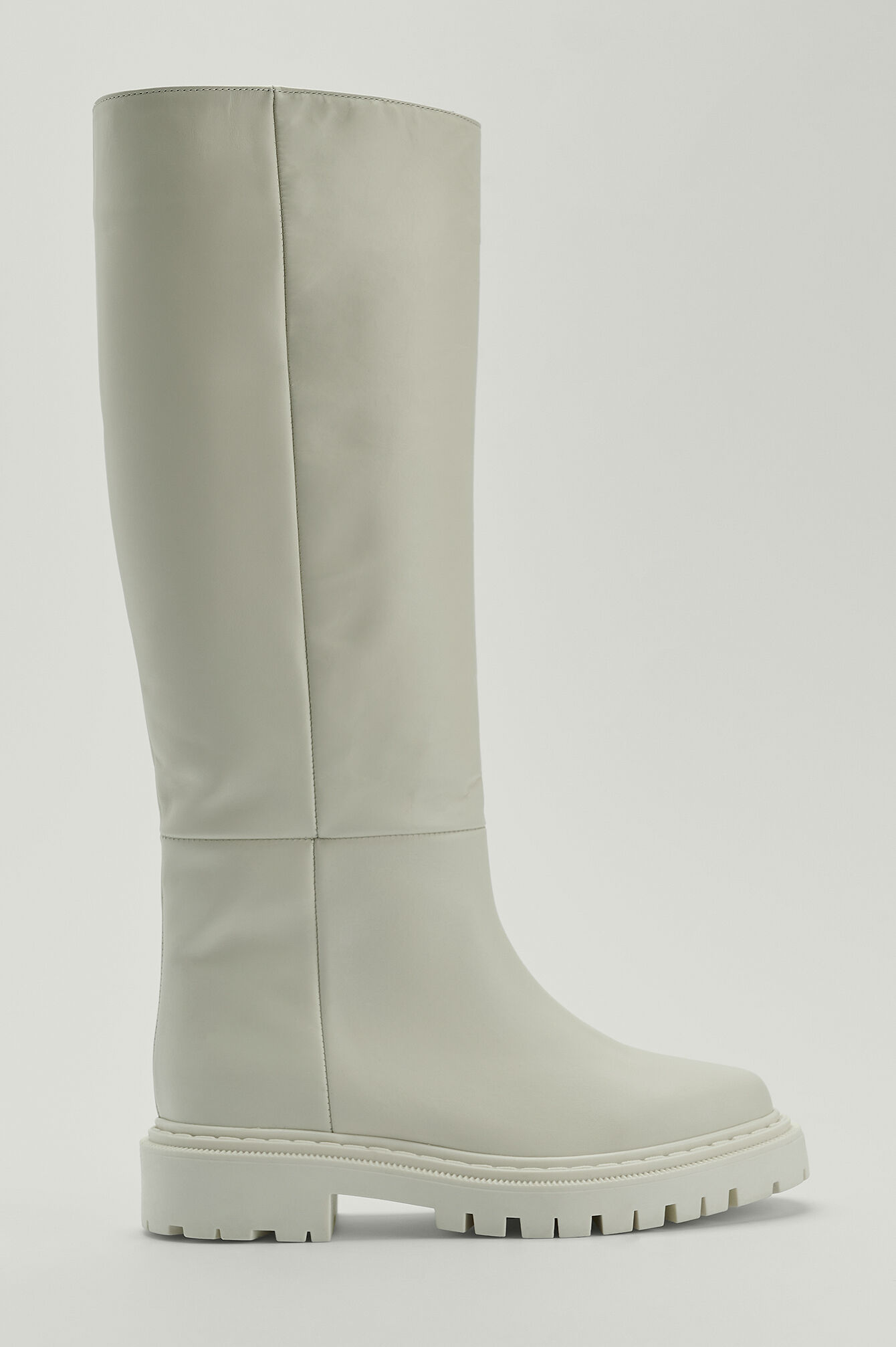 NA-KD Shoes Skinnboots med bredt skaft - Offwhite