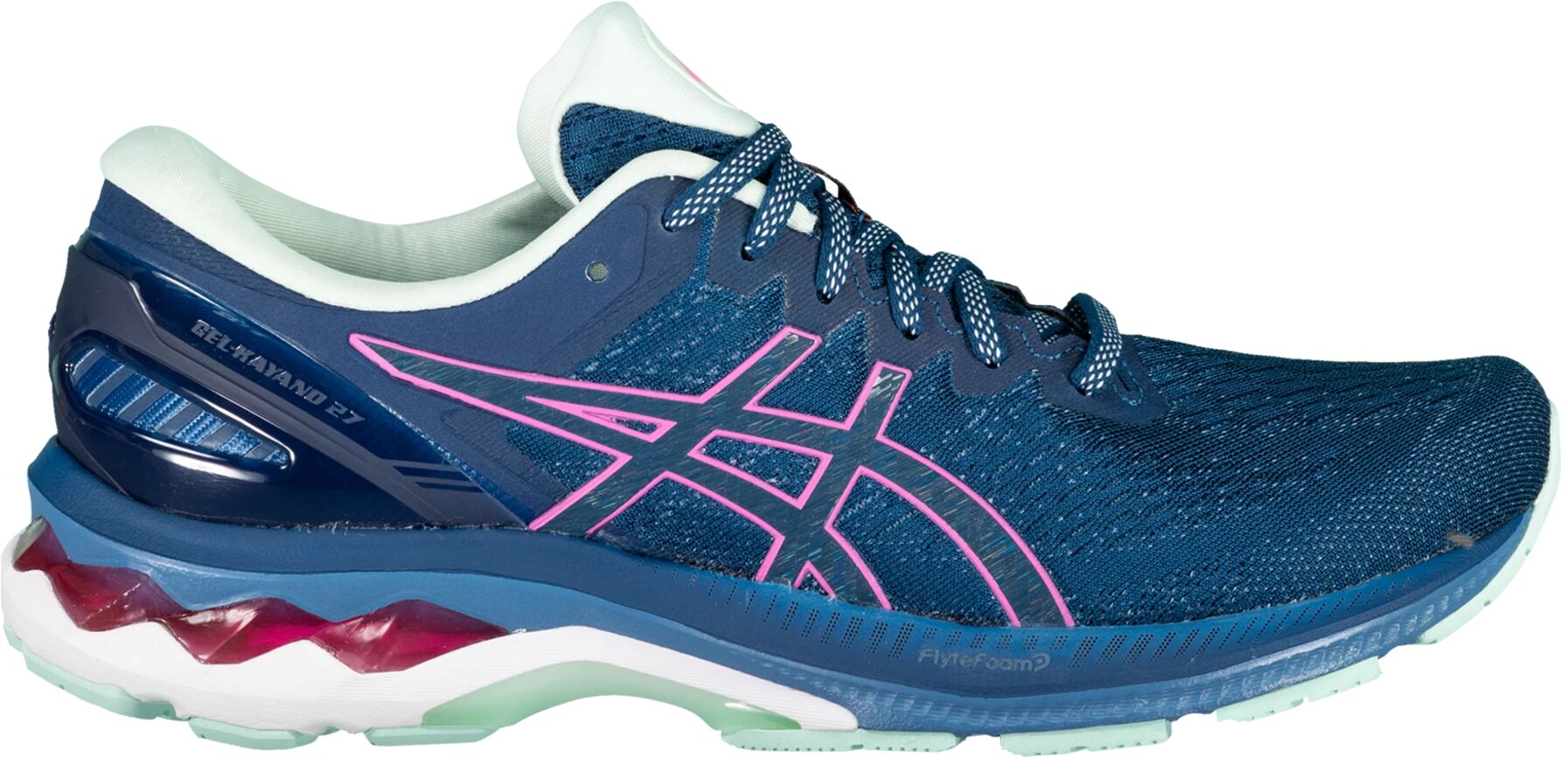 Asics Gel-Kayano 27, løpesko unisex 40.5 MAKO BLUE/HOT PINK