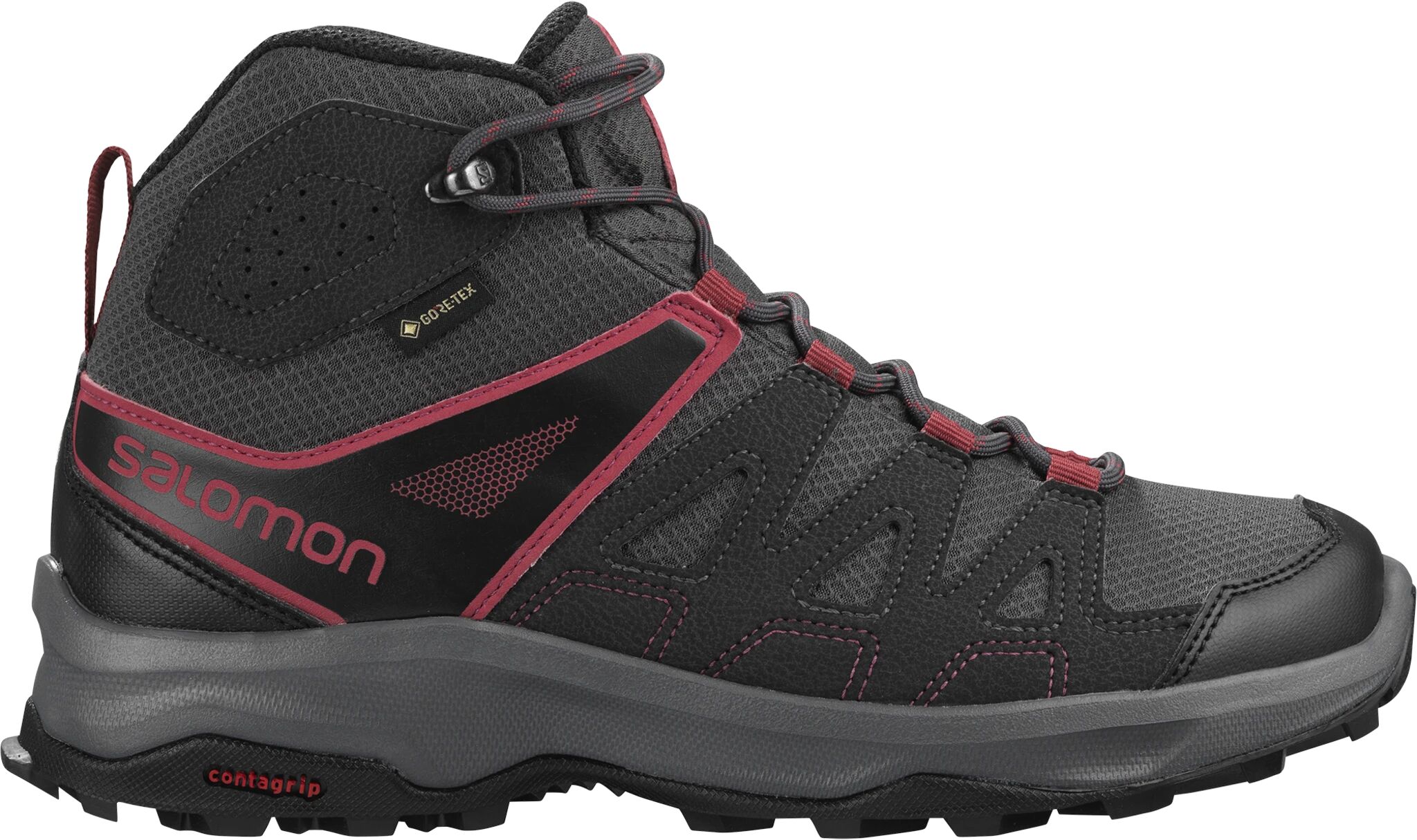 Salomon Sidley Mid GTX, tursko dame 41 1/3 Magnet/phantom/earth