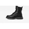 G-Star RAW Radar High Tumbled Leather Boots Black Women 37