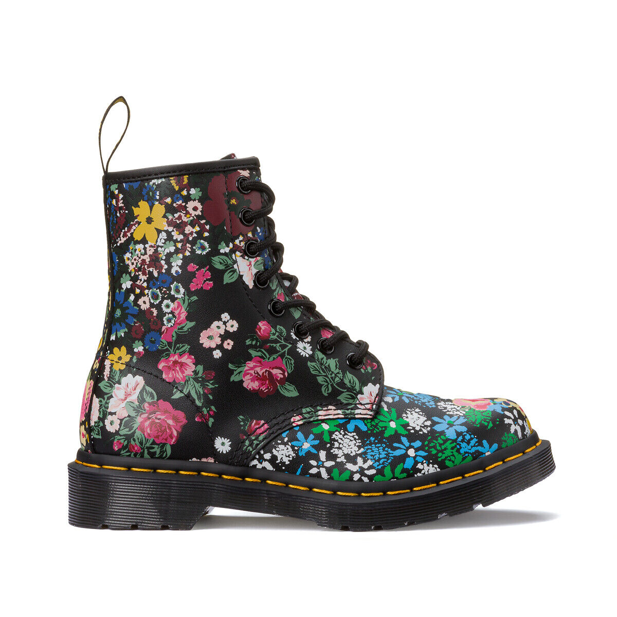 Dr Martens Botas em pele suave, 1460 Pascal   estampado às flores