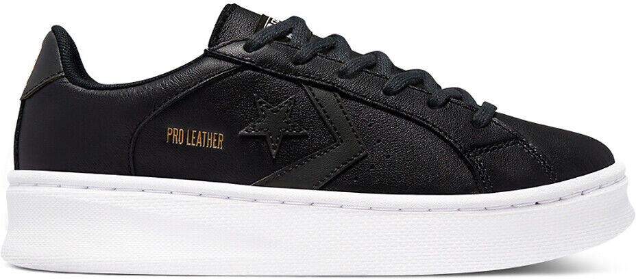 Converse Sapatilhas em pele, Pro Leather lift   Preto