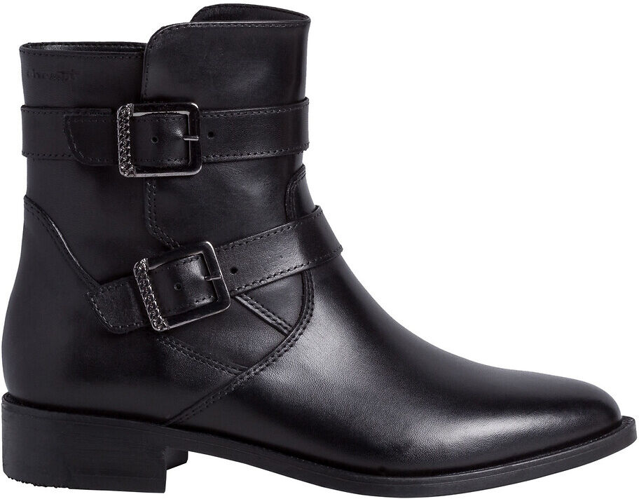 Tamaris Botas com fivelas, em pele   Preto