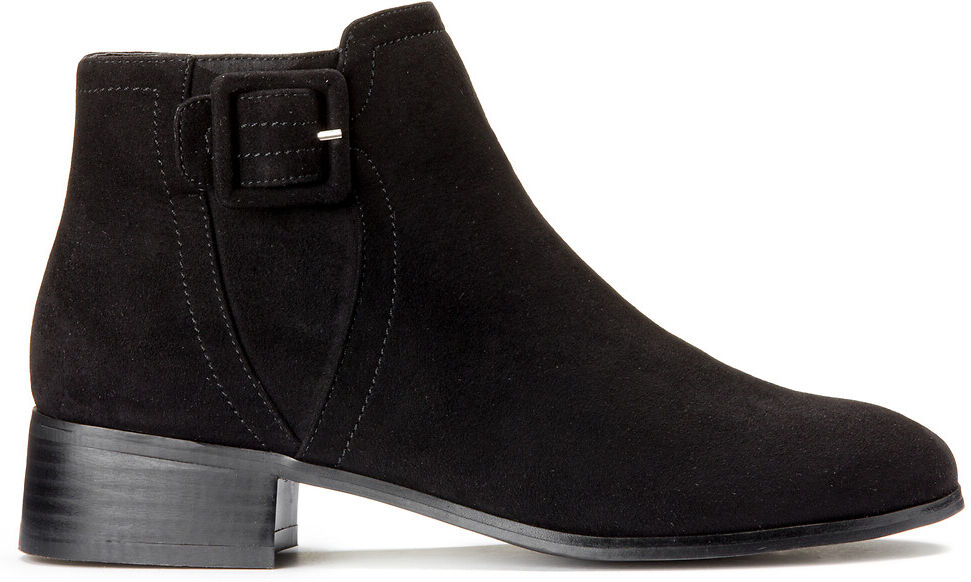 La Redoute Collections Botas com tacão raso   Preto