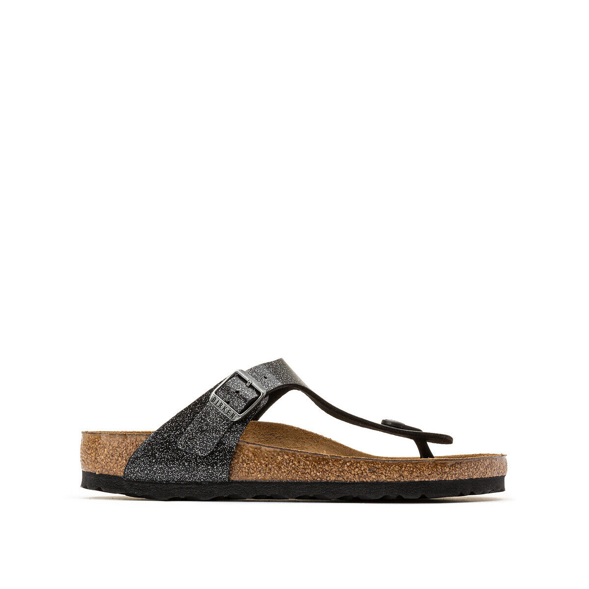 Birkenstock Chinelos Gizeh   Preto Purpurinas