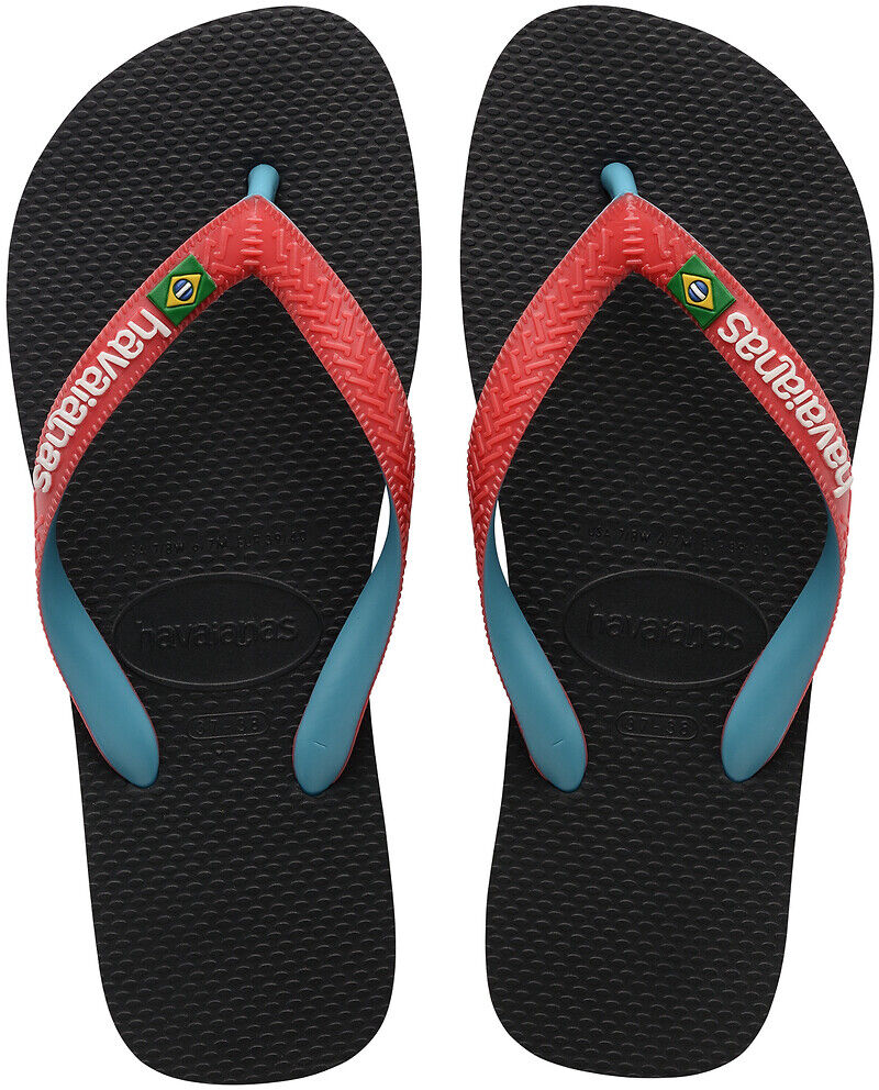 Havaianas Chinelos Brasil mix   preto/vermelho