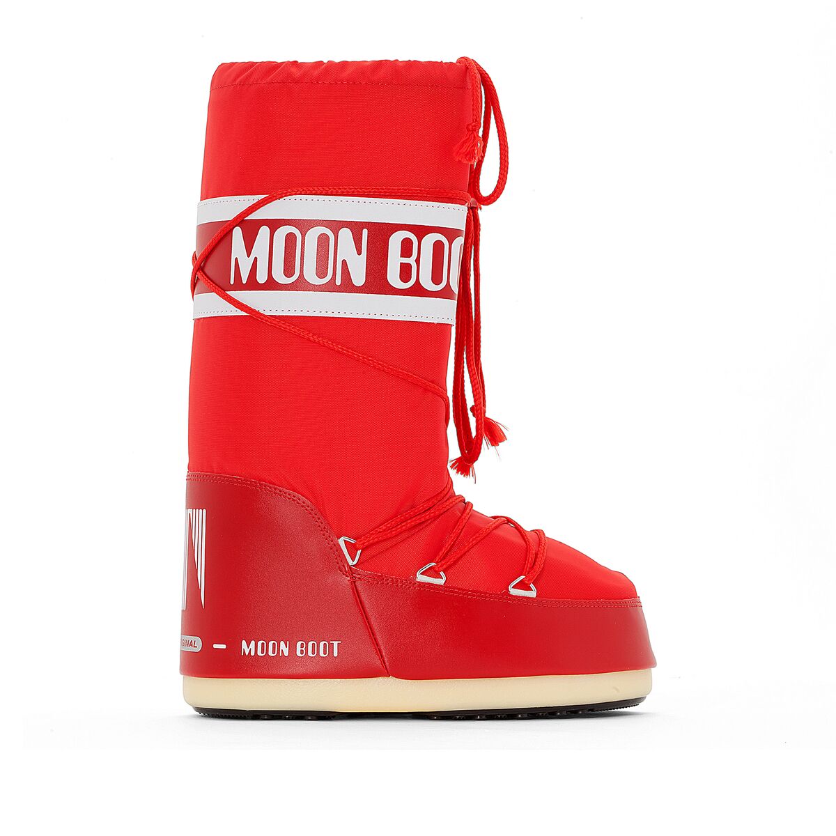 Moon Boot Botas Nylon   Vermelho