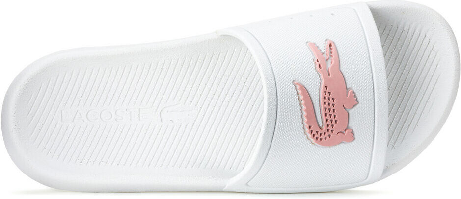 Lacoste Chinelos Croco   branco/rosa