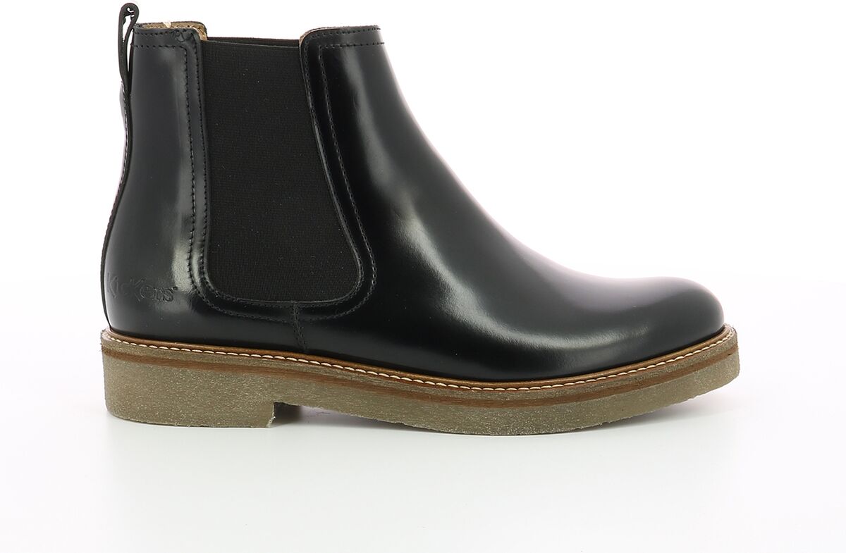 Kickers Botas em pele Oxfordchic   Preto