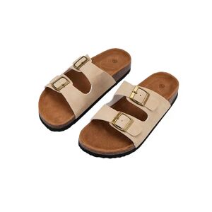 Klassiska Sandaler För Kvinnor - Beige - (Storlek: 40)