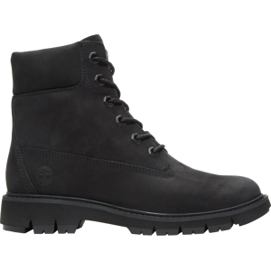 Timberland Women's Lucia Way 6 Inch Boot Black Nubuck 37.5 Wide, Black Nubuck