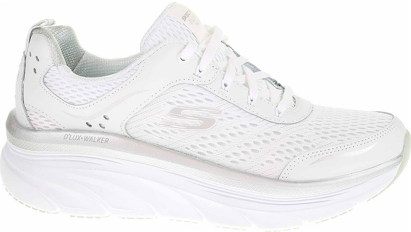 Skechers D´Lux Walker - Infinite Motion white-silver 37,5