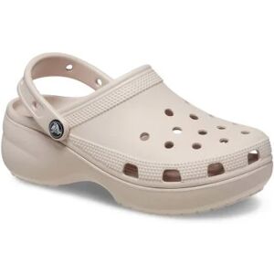 Crocs Womens White Quartz Classic Platform Clog - Female - White