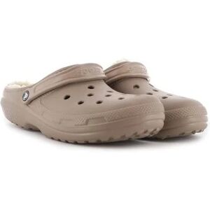 Crocs Womens Mushroom Bone Classic Lined Clog - Female - Brown