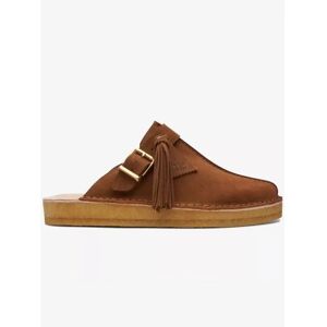 Clarks Originals Womens Caramel Suede Trek Mule - Female - Brown