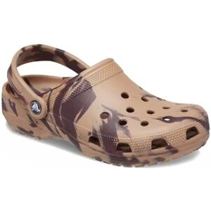 Crocs Womens Cork Multi Classic Marbled Clog - Female - Brown