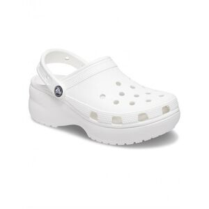 Crocs Womens White Classic Platform Clog - Female - White