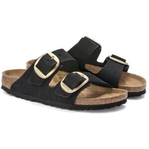 Birkenstock Womens Black Narrow Arizona Big Buckle Two Strap Sandal - Female - Black