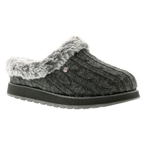 (4 (Adults')) Skechers Keepsakes Ice Angel Womens Ladies Mule Slippers Grey UK S