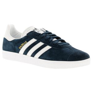(Navy, 8 (Adults')) Adidas Originals gazelle leather mens trainers navy UK Size