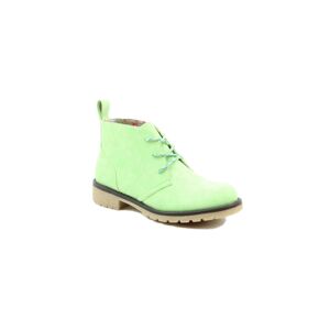 (UK 6, LIME) HEAVENLY FEET TILLEY 2 WOMENS LACE UP ANKLE BOOT