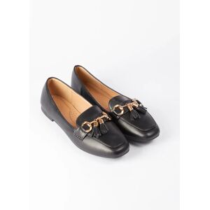 Blue Vanilla Classic Tassel Loafers - UK 6 (EU 39) / BLACK - female