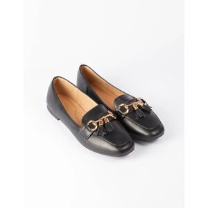 Blue Vanilla Classic Tassel Loafers - UK 3 (EU 36) / BLACK - female