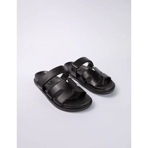 Blue Vanilla Velcro Cross Front Sandal - 5/38 / BLACK - female