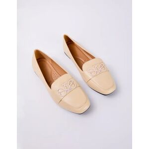 Blue Vanilla Butterfly Detail Loafer - UK 4 (EU 37) / CREAM - female