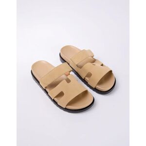 Blue Vanilla Cross Front Strap Sandal - UK 4 (EU 37) / CREAM - female