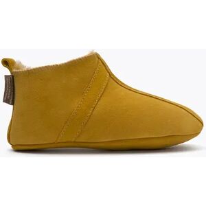 Pegia Homer Shearling Kids' Bootie Slippers, 35/2.5 / Mustard