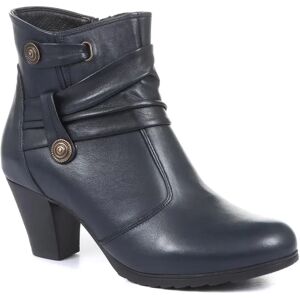 Pavers Leather Ankle Boots - VED34003 / 320 367 - 5 - Navy - Female