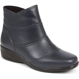 Pavers Leather Wedge Ankle Boots - KF38008 / 324 492 - 4 - Navy - Female