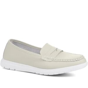 Pavers Wide Fit Touch-Fasten Loafers - BRK35019 / 322 347 - 3 - Beige - Female