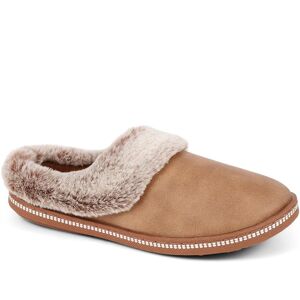 Skechers Faux Fur Lined Slippers - SKE38109 / 324 097 - 4 - Chesnut - Female