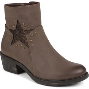 Bellissimo Star Detail Ankle Boots - BELPINYI38007 / 324 199 - 4 - Brown - Female