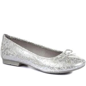 Pavers Ballerina Pump Shoes - JANSP33005 / 319 451 - 5 - White Snake - Female