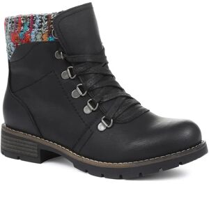 Pavers Lace-Up Ankle Boots - WBINS32043 / 318 974 - 5 - Navy - Female