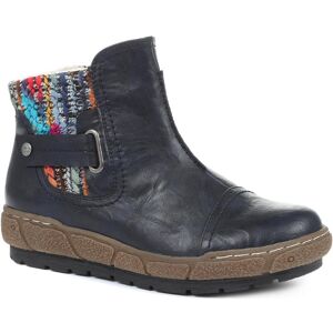 Pavers Wide Fit Ankle Boots - WBINS32013 / 318 882 - 4 - Navy - Female