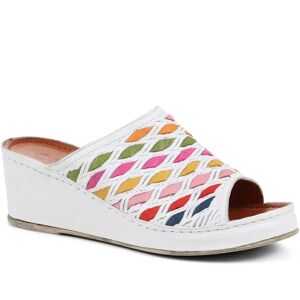 Pavers Colourful Leather Wedges - KARY37009 / 323 768 - 7 - White - Female