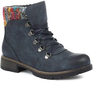 Pavers Lace-Up Ankle Boots - WBINS32043 / 318 974 - 3 - Navy - Female
