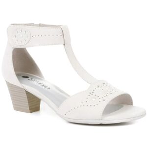 Pavers Wide-Fit Embellished Block Heels - JANSP35059 / 321 839 - 7 - Grey - Female
