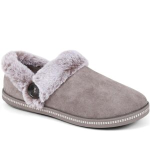Skechers Cosy Faux Fur Slippers - SKE38107 / 324 096 - 4 - Grey - Female