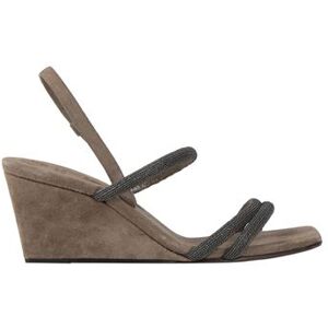 BRUNELLO CUCINELLI Sandals Women - Khaki - 4