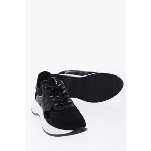 Hogan Leather and Suede Low-Top Sneakers with Contrasting Sole size 39 - Female