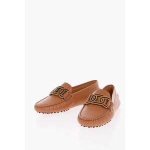 Tod's Leather Loafers with Logoed Buckle size 36 - Female